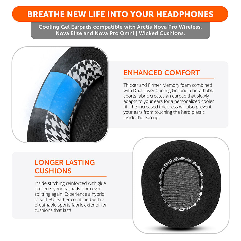 Arctis Nova Pro Wireless, Nova Elite & Nova Pro Omni Earpads - WC FreeZe Cooling Gel
