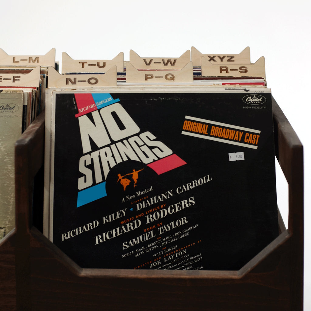 The Vinyl Record Dividers: Baltic Birch A-Z Organizers