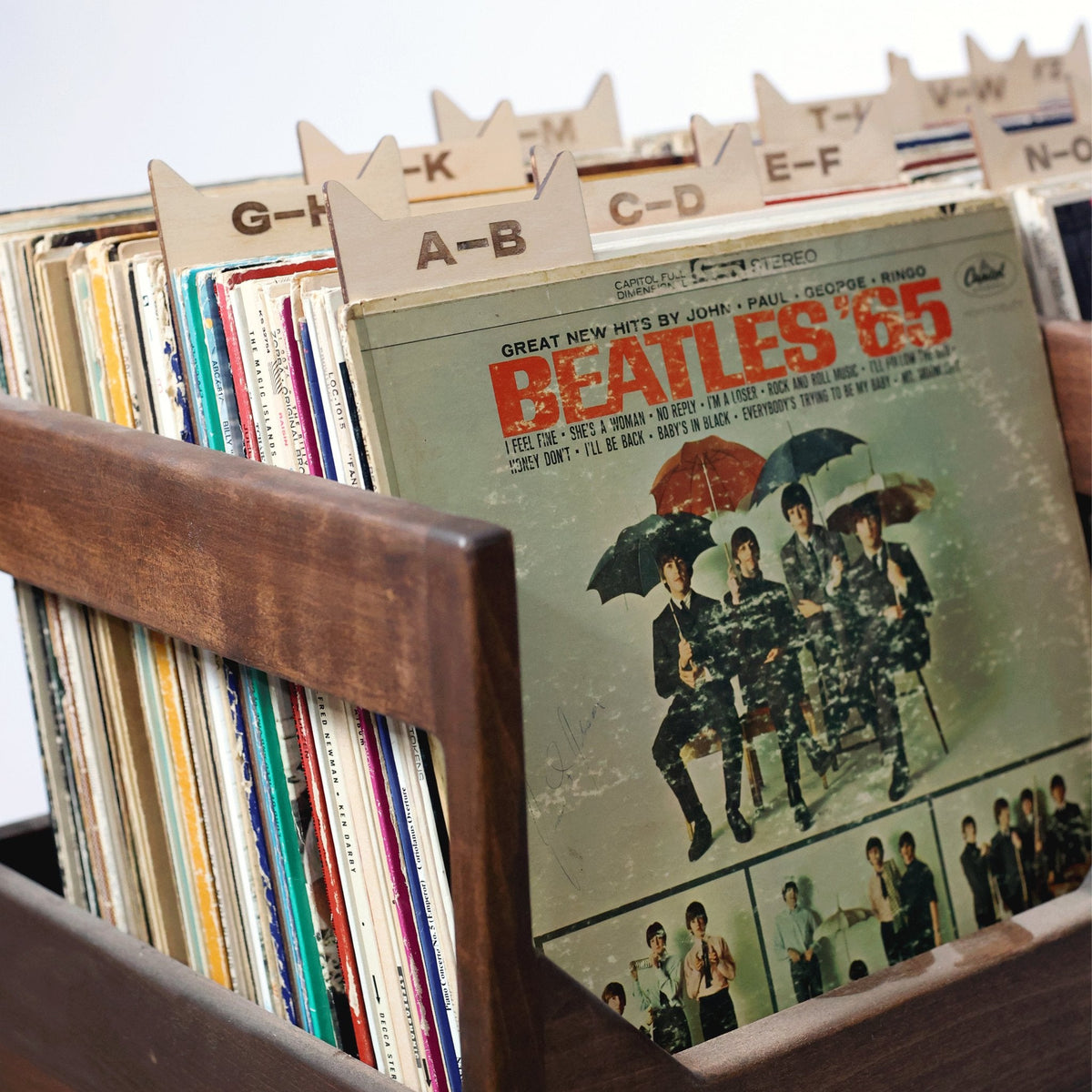The Vinyl Record Dividers: Baltic Birch A-Z Organizers